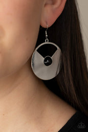 Paparazzi Accessories Record-Breaking Brilliance - Black Earrings