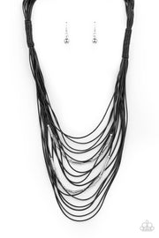Paparazzi Accessories Nice CORD-ination - Black Necklace Set