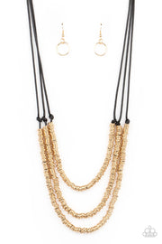 Paparazzi Accessories RING to Reason - Gold Necklace Set