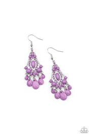 Paparazzi Accessories STAYCATION Home - Purple Earrings