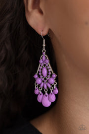 Paparazzi Accessories STAYCATION Home - Purple Earrings