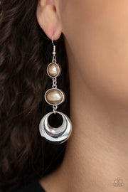 Paparazzi Accessories Bubbling To The Surface Brown Earrings