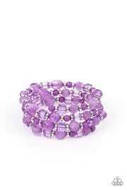Paparazzi Accessories Girly Girl Glimmer - Purple Bracelet