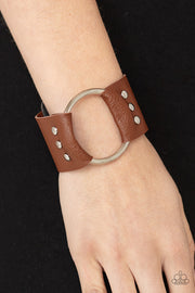 Paparazzi Accessories Moto Mayhem - Brown Bracelet