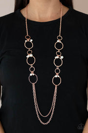Paparazzi Accessories Ante UPSCALE - Copper Necklace Set