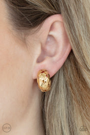 Paparazzi Accessories Wrought With Edge - Gold Earrings