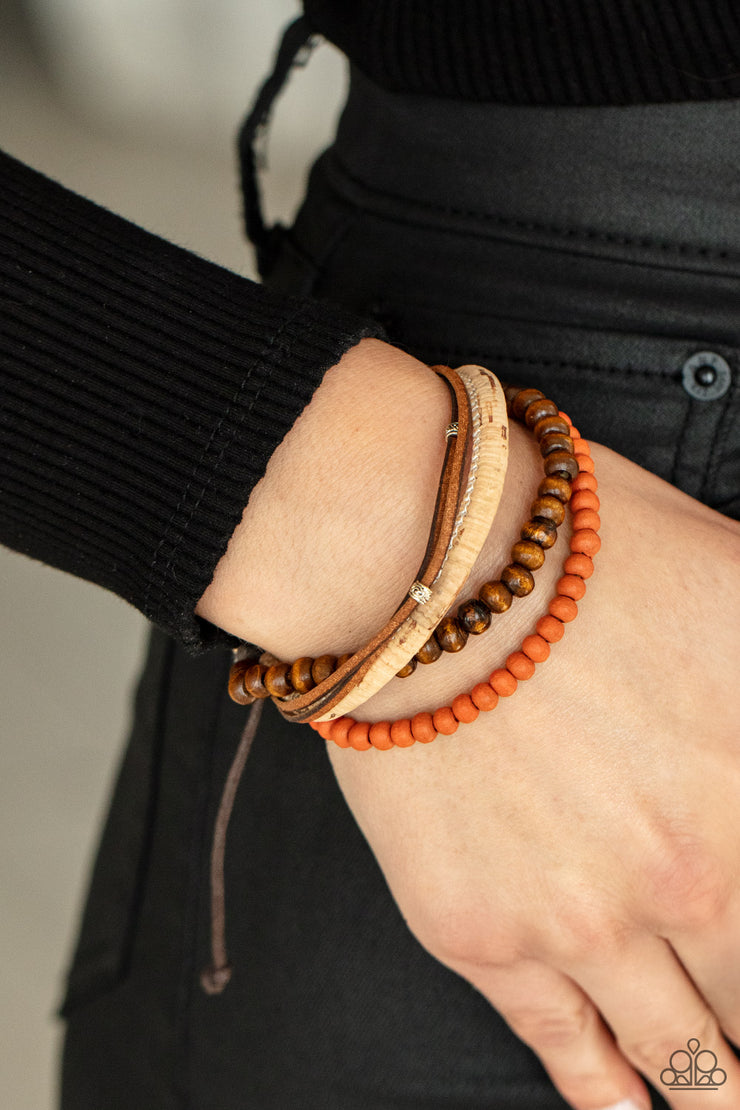 Paparazzi Accessories STACK To Basics - Orange Bracelet