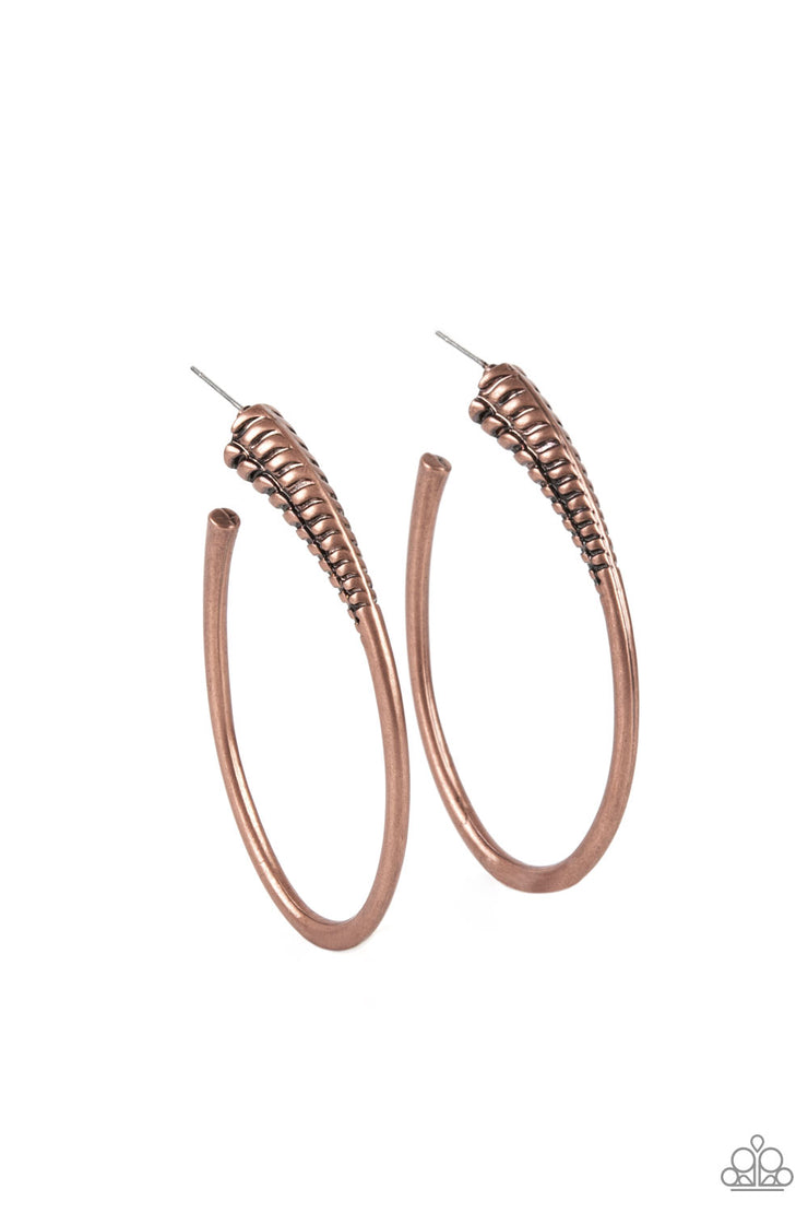 Paparazzi Accessories Fully Loaded - Copper Earrings