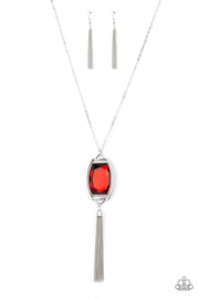 Paparazzi Accessories Timeless Talisman - Red Necklace Set