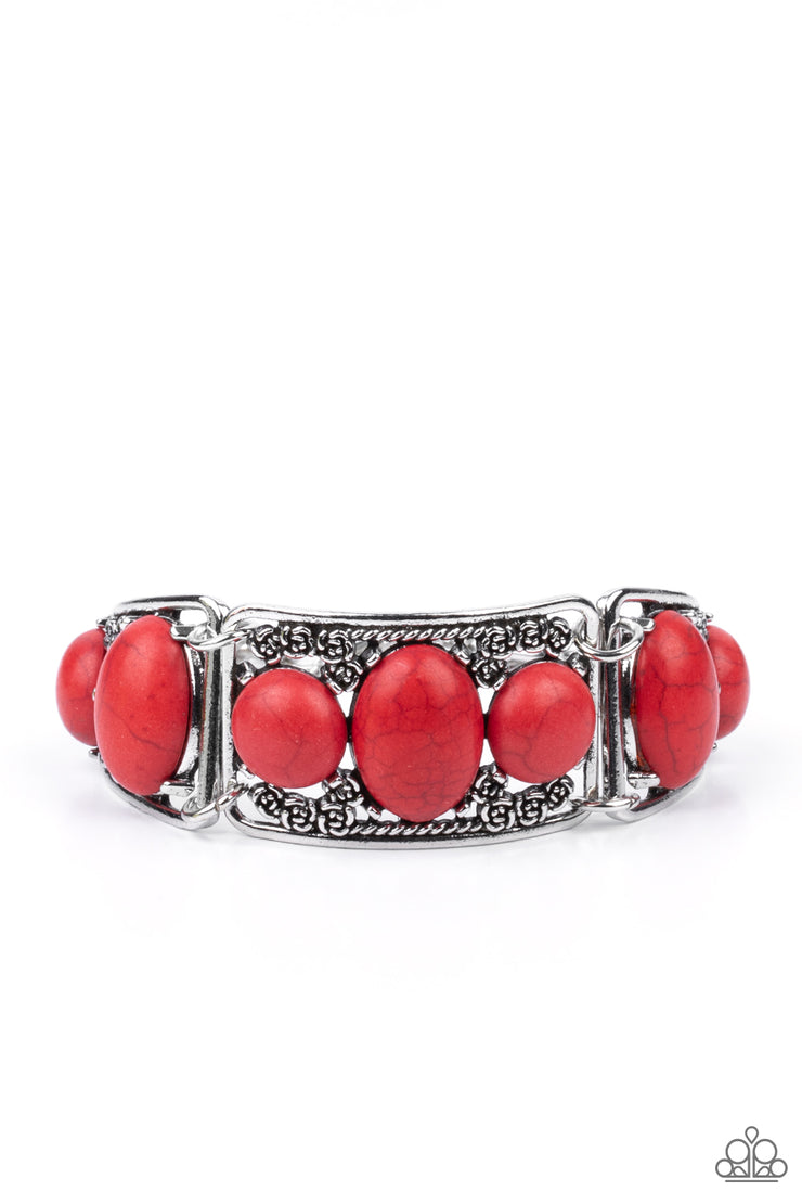 Paparazzi Accessories Southern Splendor - Red Bracelet