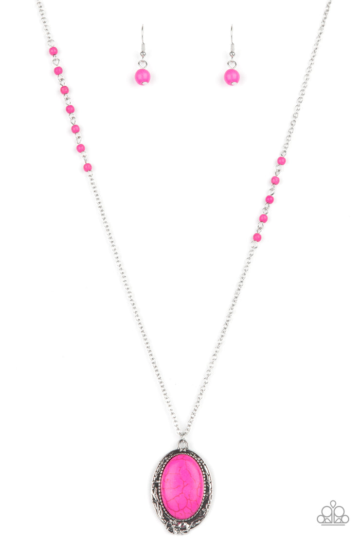 Paparazzi Accessories Plateau Paradise - Pink Necklace Set