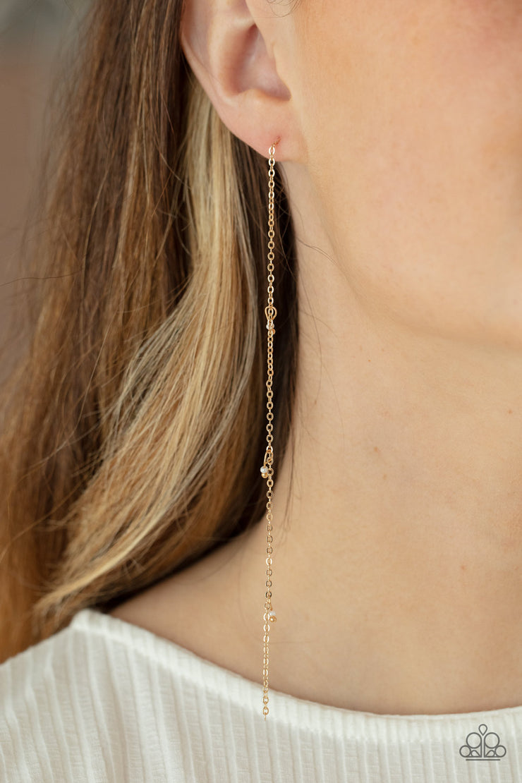 Paparazzi Accessories Dauntlessly Dainty - Gold Earrings