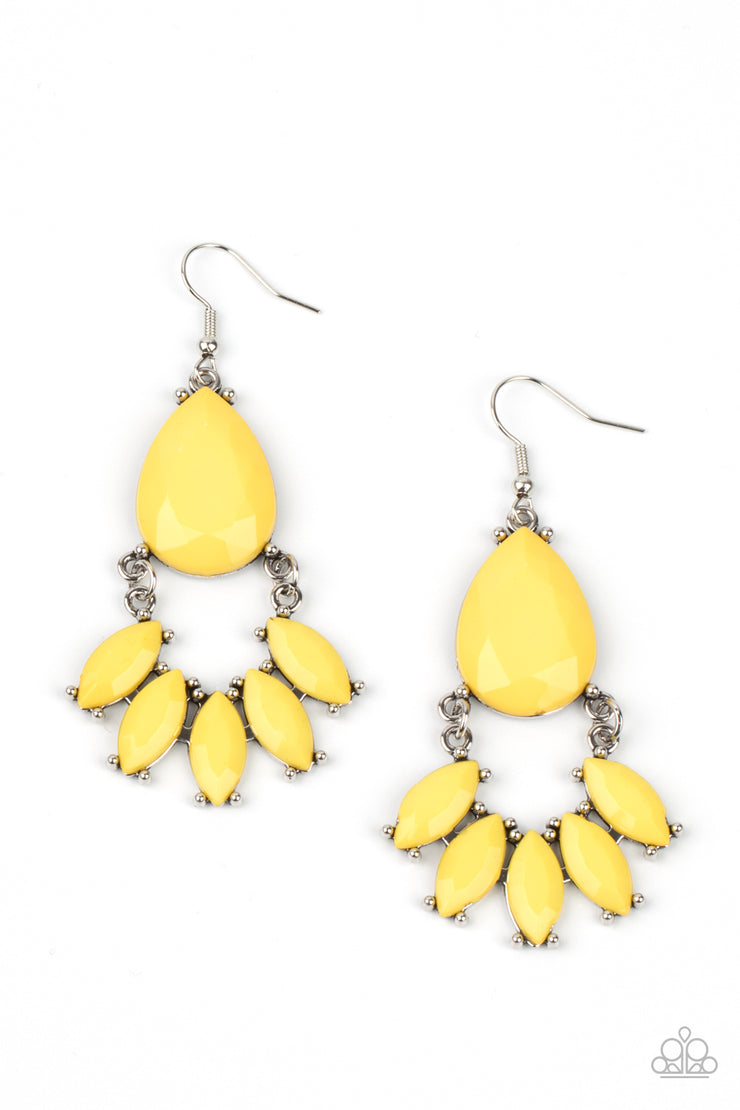 Paparazzi Accessories POWERHOUSE Call - Yellow Earrings