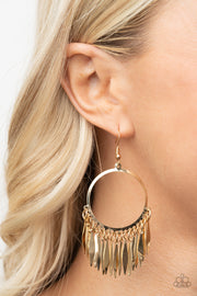 Paparazzi Accessories Radiant Chimes - Gold Earrings
