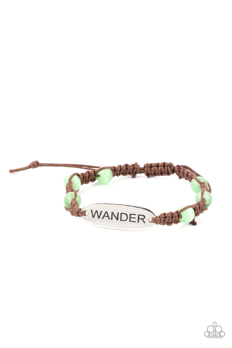 Paparazzi Accessories Roaming For Days - Green Bracelet