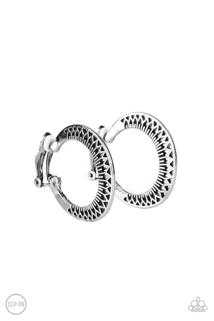 Paparazzi Accessories Moon Child Charisma - Silver Earrings