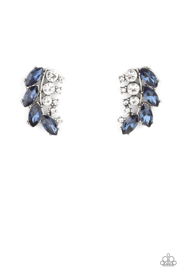 Paparazzi Accessories Flawless Fronds - Blue Earrings