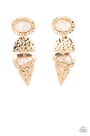 Paparazzi Accessories Earthy Extravagance - Gold Earrings