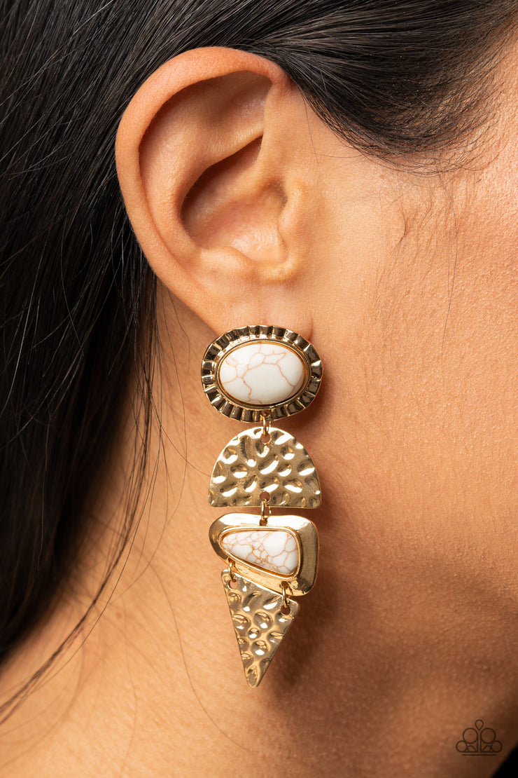 Paparazzi Accessories Earthy Extravagance - Gold Earrings
