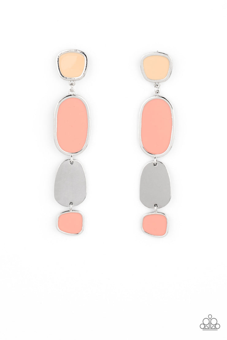 Paparazzi Accessories All Out Allure - Orange Earrings