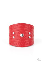 Paparazzi Accessories Orange County - Red Bracelet