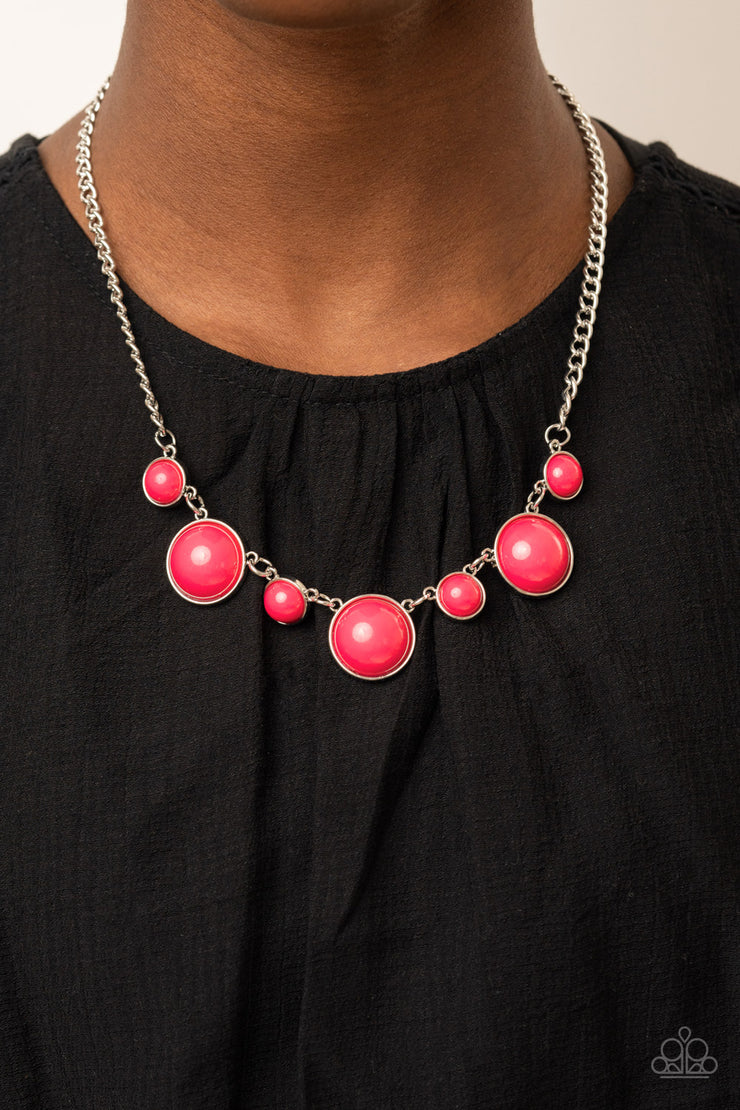Paparazzi Accessories Prismatically POP-tastic - Pink Necklace Set