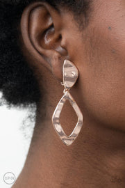 Paparazzi Accessories Industrial Gallery - Rose Gold Earrings