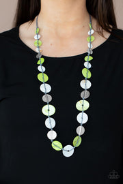 Paparazzi Accessories Seashore Spa - Green Necklace Set