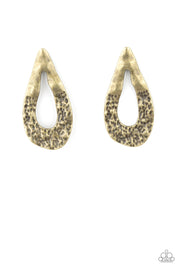 Paparazzi Accessories Industrial Antiquity - Brass Earrings
