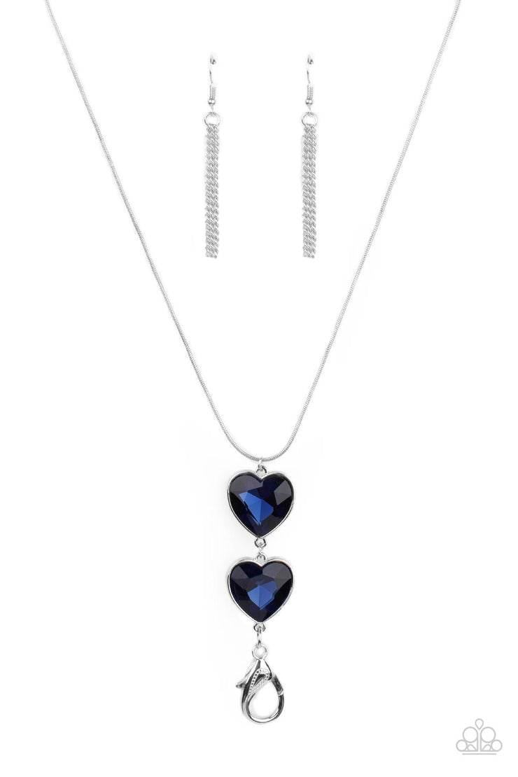 Paparazzi Accessories Flirtatious of Them All - Blue Necklace/Lanyard Set