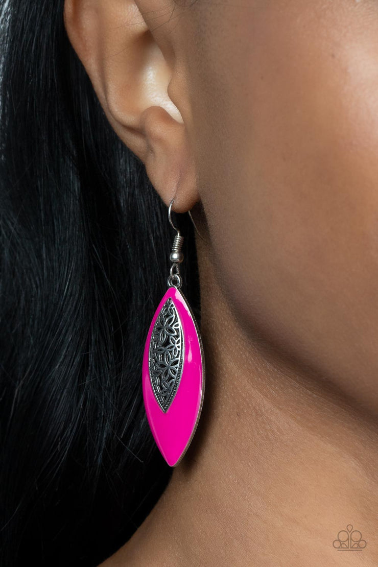 Paparazzi Accessories Venetian Vanity - Pink Earrings