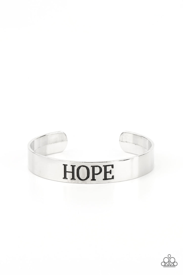 Paparazzi Accessories Hope Makes The World Go Round - Silver Bracelet