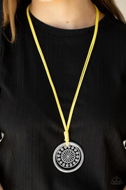 Paparazzi Accessories One MANDALA Show - Yellow Necklace Set