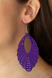 Paparazzi Accessories Tahiti Tankini - Purple Earrings