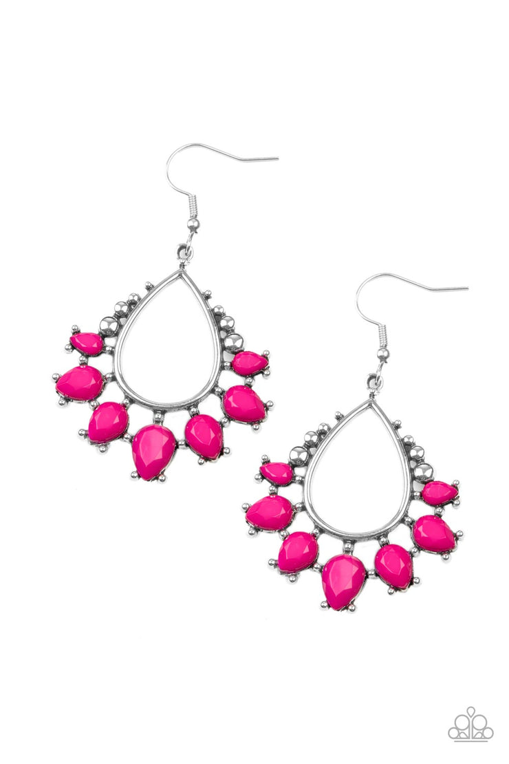 Paparazzi Accessories Flamboyant Ferocity - Pink Earrings