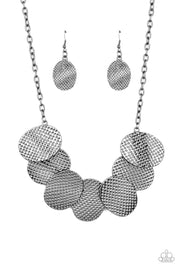 Paparazzi Accessories Industrial Wave - Black Necklace Set