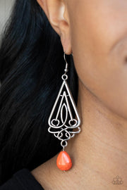 Paparazzi Accessories Transcendent Trendsetter - Orange Earrings