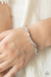 Paparazzi Accessories Twisted Twinkle - White Bracelet