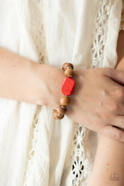 Paparazzi Accessories Abundantly Artisan - Red Bracelet