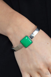 Paparazzi Accessories Prismatically Poppin - Green Bracelet