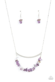 Paparazzi Accessories Pebble Prana - Purple Necklace Set