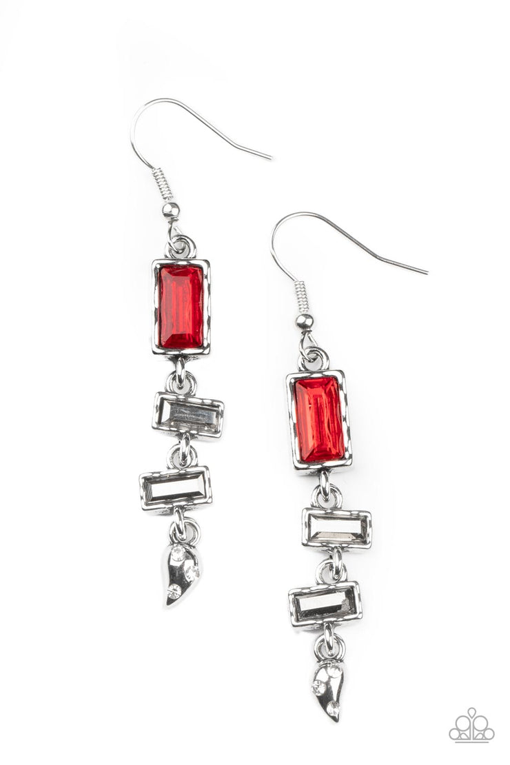 Paparazzi Accessories Modern Day Artifact - Red Earrings