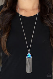 Paparazzi Accessories Proudly Prismatic - Blue Necklace Set