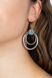 Paparazzi Accessories Spun Out Opulence - Blue Earrings
