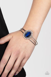Paparazzi Accessories Prismatic Flower Patch - Blue Bracelet