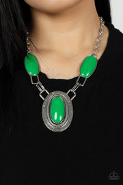 Paparazzi Accessories  Count to TENACIOUS - Green Necklace Set