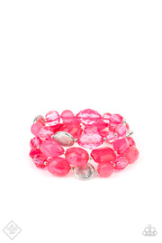 Paparazzi Accessories Oceanside Bliss - Pink Bracelet