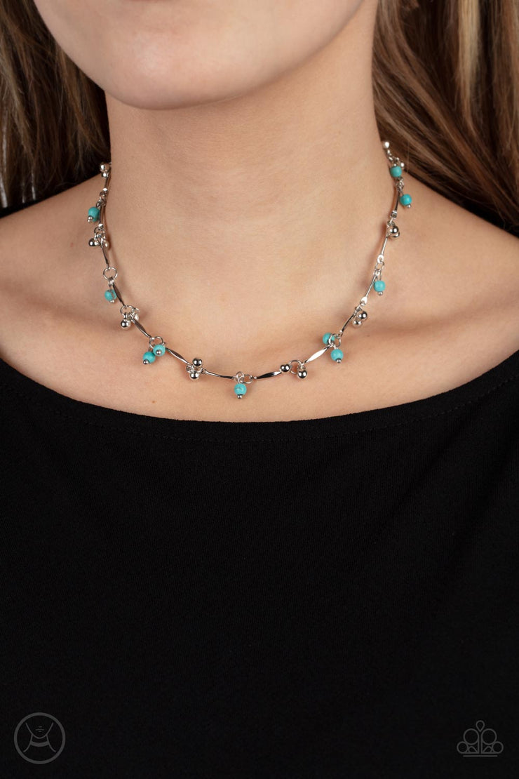 Paparazzi Accessories Sahara Social - Blue Necklace Set