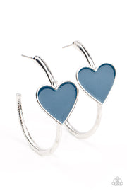 Paparazzi Accessories  Kiss Up - Blue Earrings