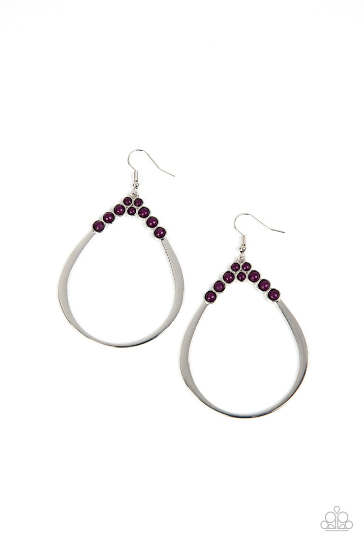 Paparazzi Accessories Festive Fervor - Purple Earrings